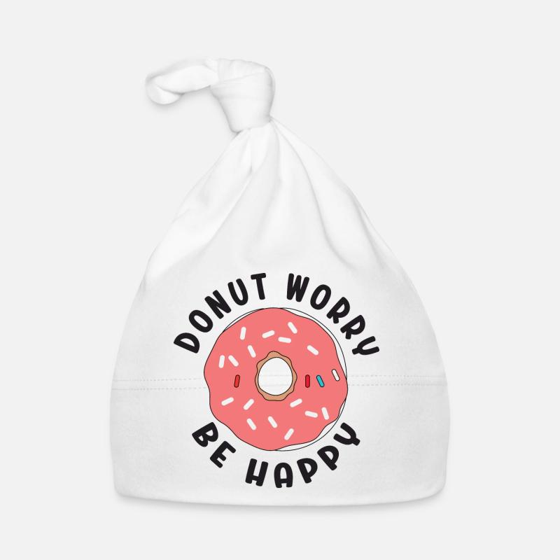 Donut Sorge Sei glücklich Baby Bio-Mütze