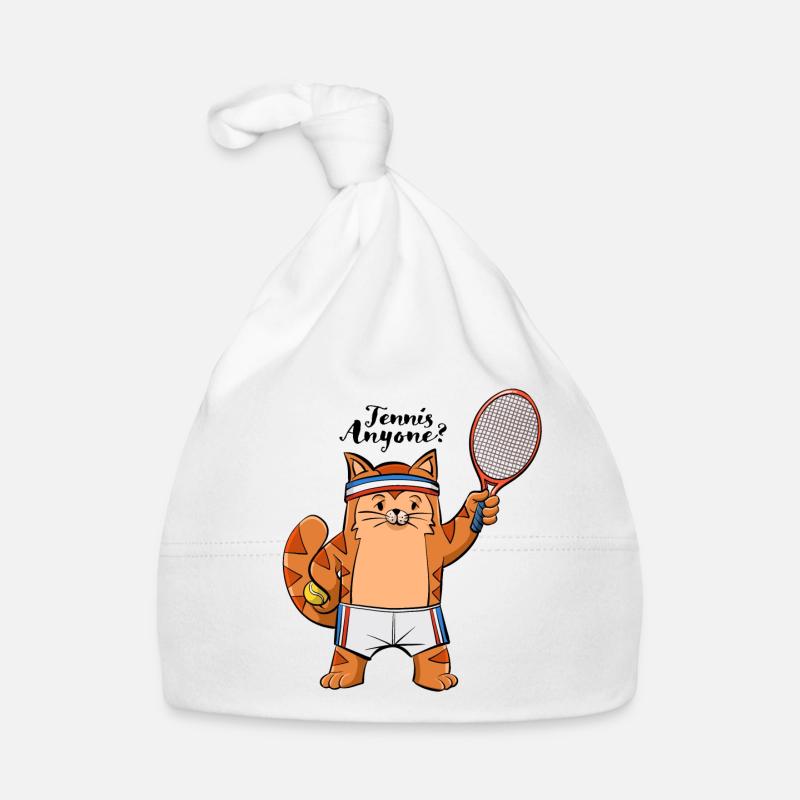 Tennis Cat Organic Baby Cap