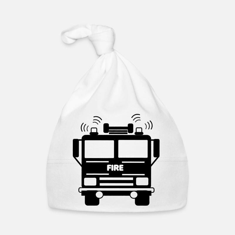 Fire truck front view Organic Baby Cap