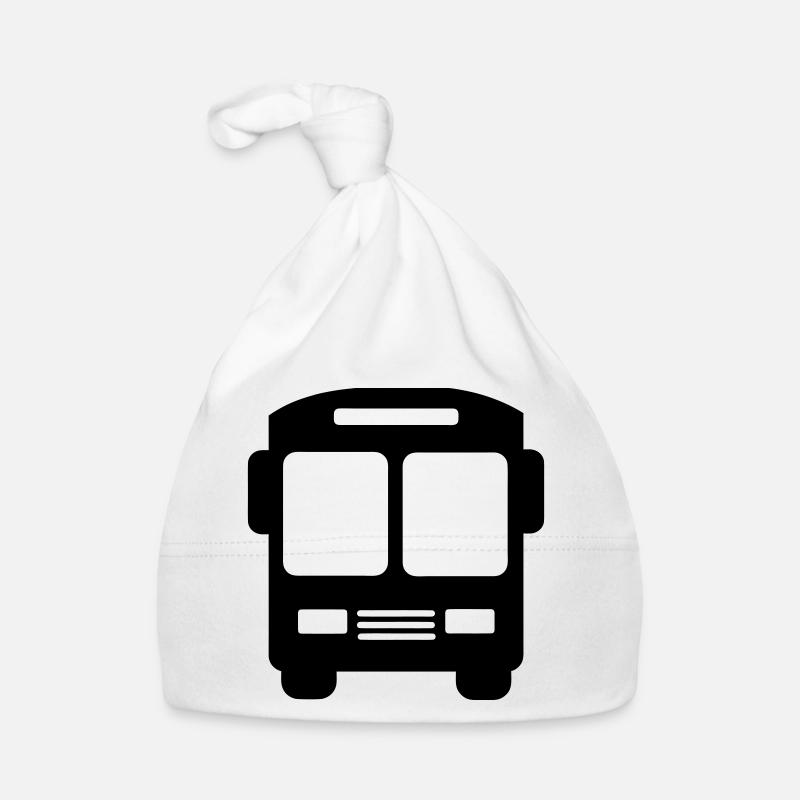 Bus-Logo - Baby Bio-Mütze - Weiß