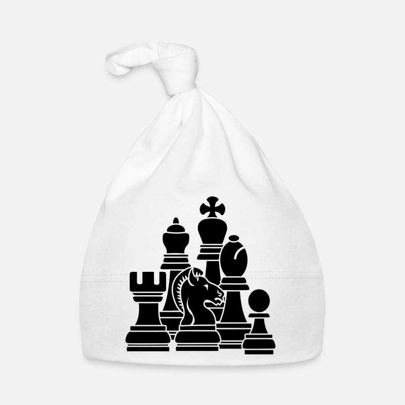 chess pieces Organic Baby Cap