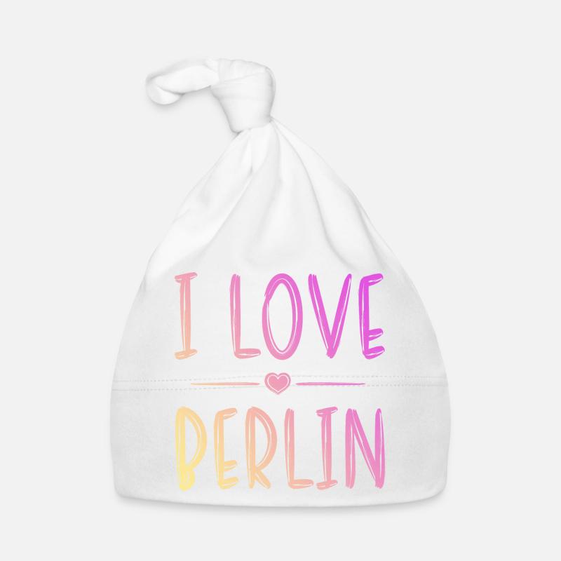I Love Berlin Baby Bio-Mütze