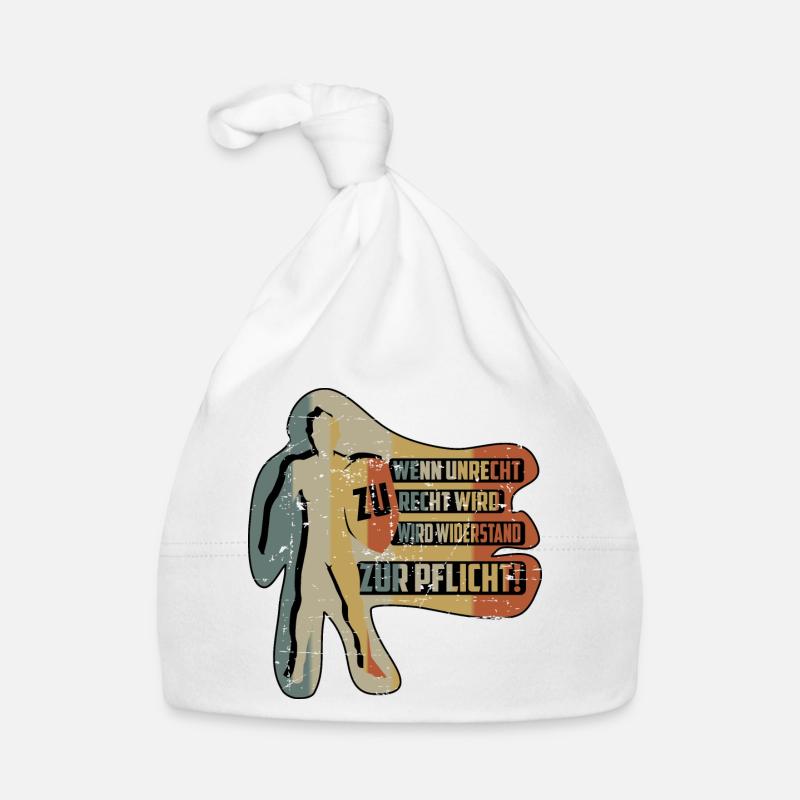 WHEN INJUSTICE BECOMES RIGHT Organic Baby Cap