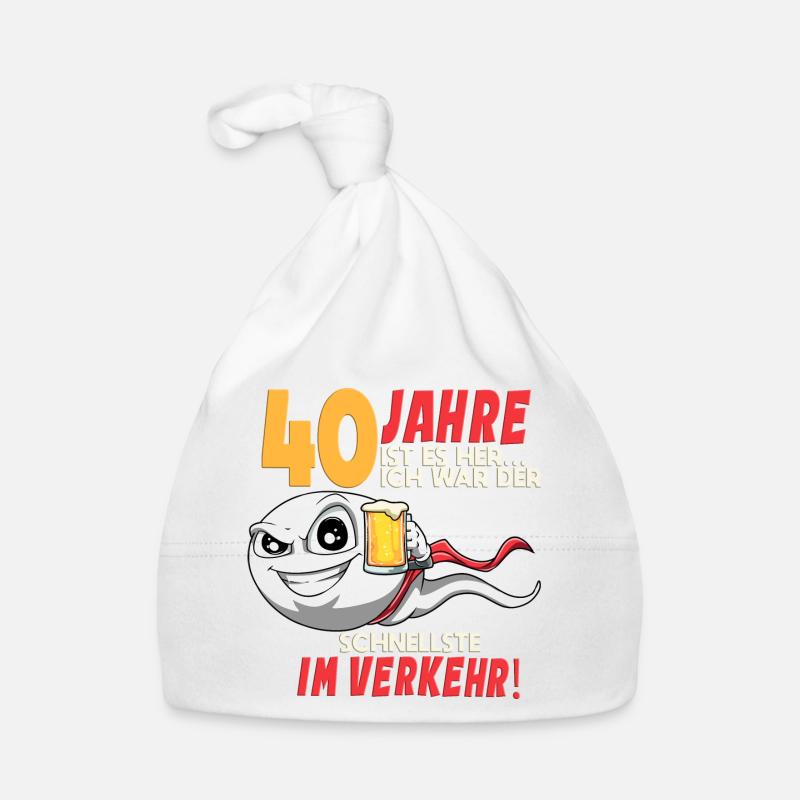 40 Geburtstag Mann Sperma 40 Jahre Geschenkidee Baby Bio-Mütze