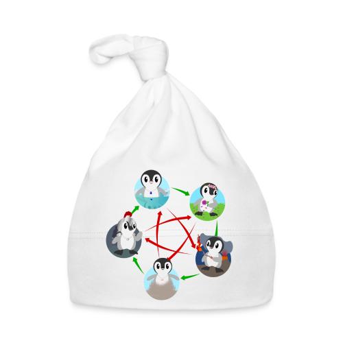 Cinque Pinguini Elementali - Cappellino ecologico per neonato
