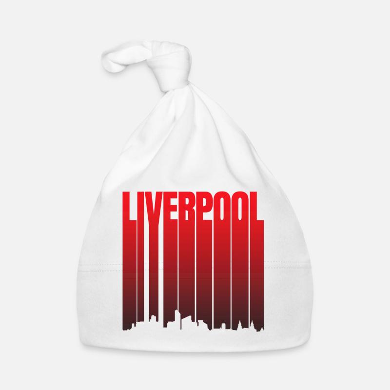 Liverpool Skyline Gradient Organic Baby Cap