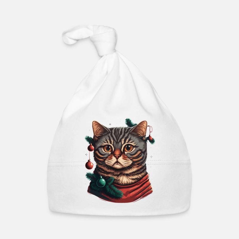 Wunderschöne Adventkätzchen digitale Illustration, die Baby Bio-Mütze