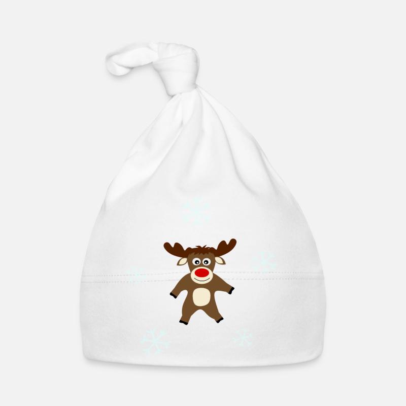 Rentier Weihnachten Baby Bio-Mütze