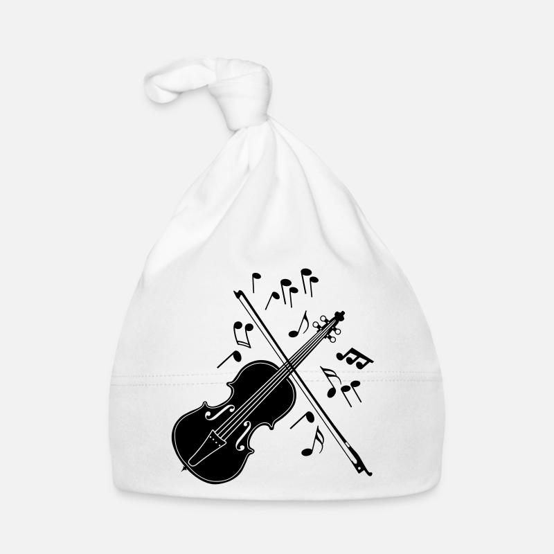 Violin with notes Organic Baby Cap