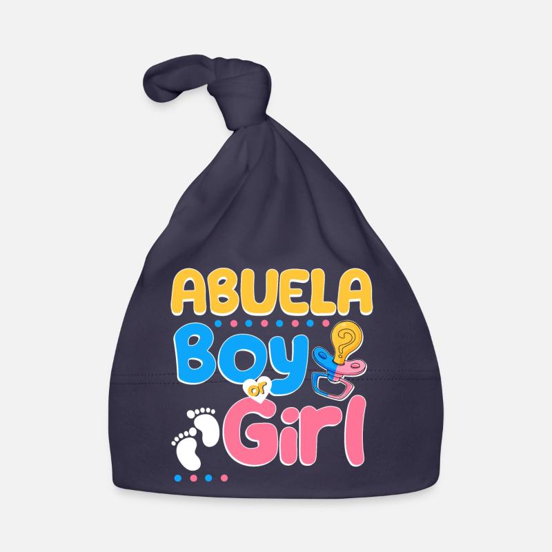 Rose ou bleu Abuela t’aime grand-mère espagnole Bonnet bio Bébé