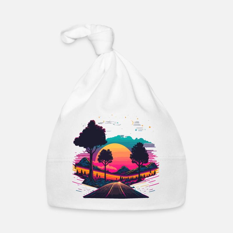 80s Summer Vibe Organic Baby Cap