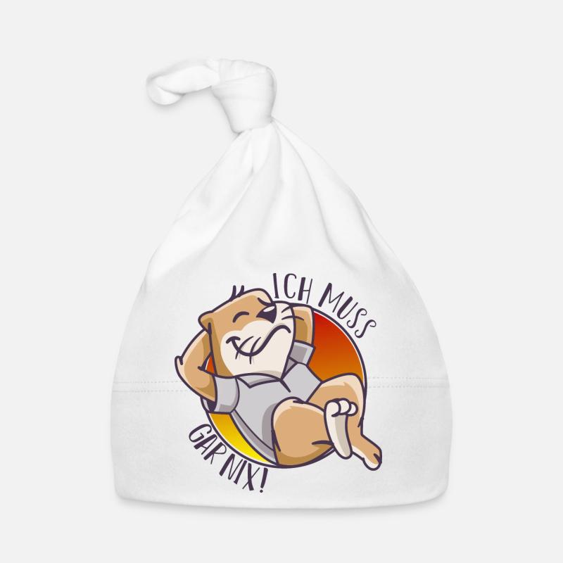 Fauler Hund Chill - Ich muss gar nix Baby Bio-Mütze