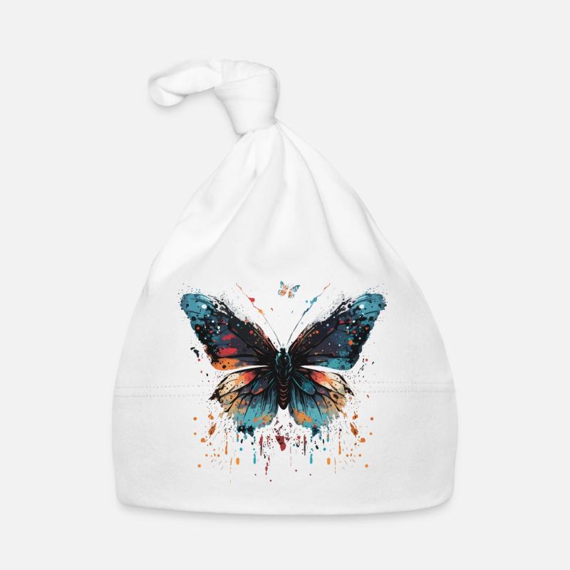Beauté épanouie du papillon Bonnet bio Bébé
