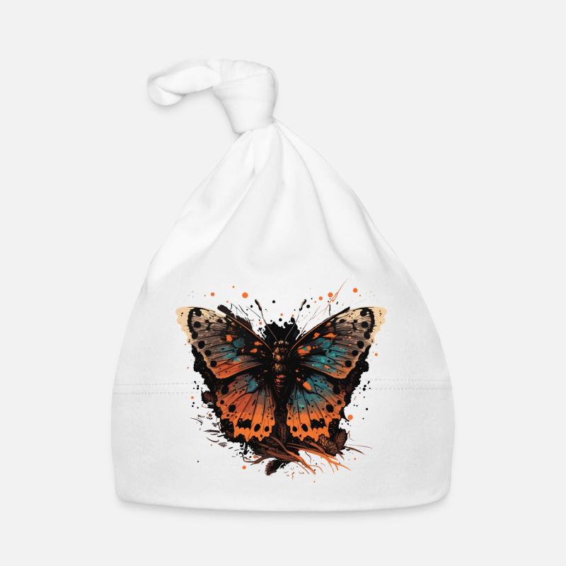 Papillon brun Bonnet bio Bébé