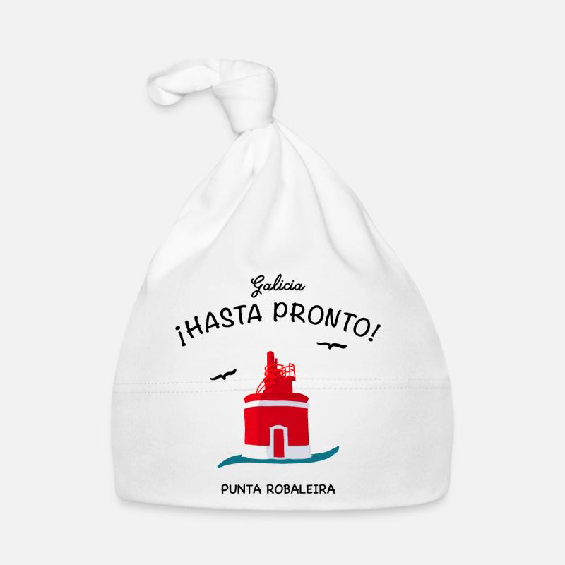Galicien, Leuchtturm Punta Robaleira, Spanien Baby Bio-Mütze
