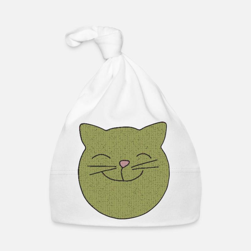Cat laughs Organic Baby Cap