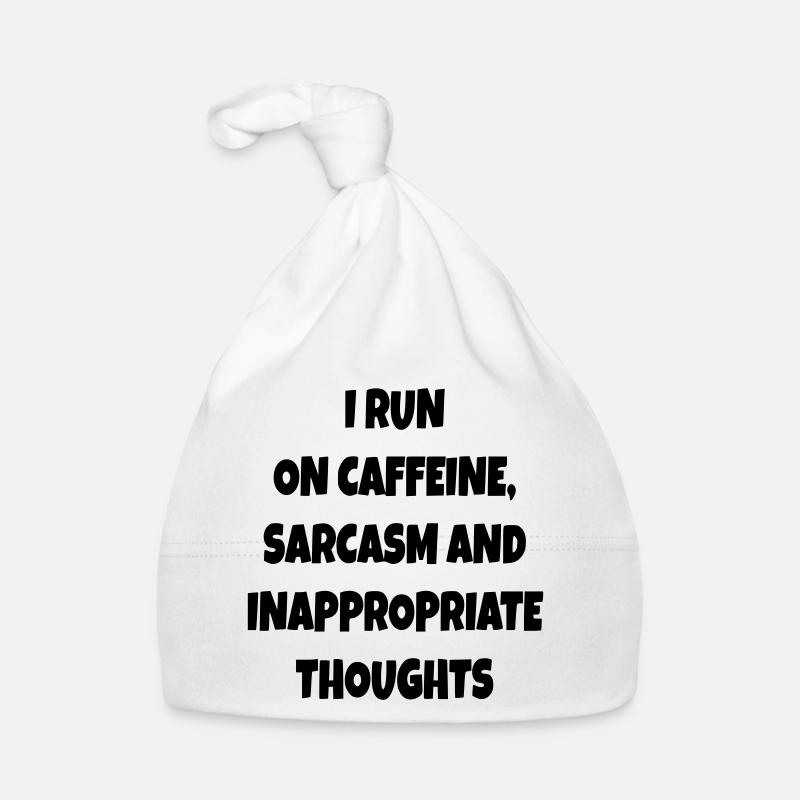 Ich renne auf Kaffee, Sarkasmus, schlechte Kommentare # Baby Bio-Mütze