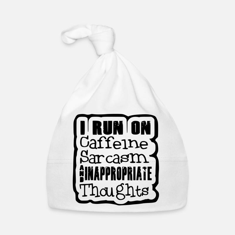 Ich liebe Koffein, Sarkasmus, seltsame Gedanken # Baby Bio-Mütze