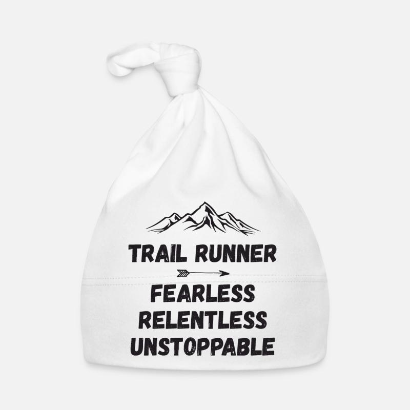 Trail Runner - Intrépide. Implacable. Imparable. Bonnet bio Bébé