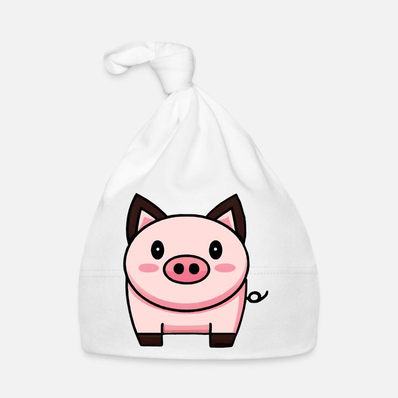 Cochon Kawaii mignon Bonnet bio Bébé