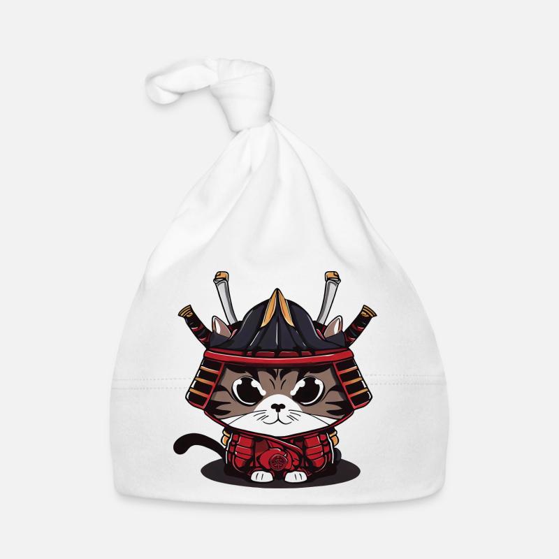 Mignon chat samouraï vêtements traditionnels Bonnet bio Bébé