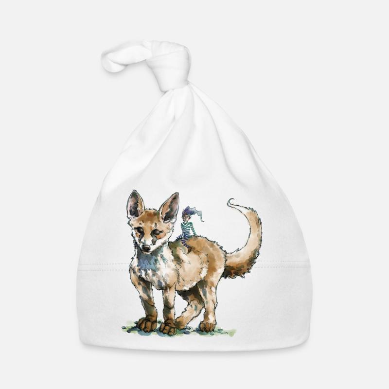Fox And Will - Organic Baby Cap - white