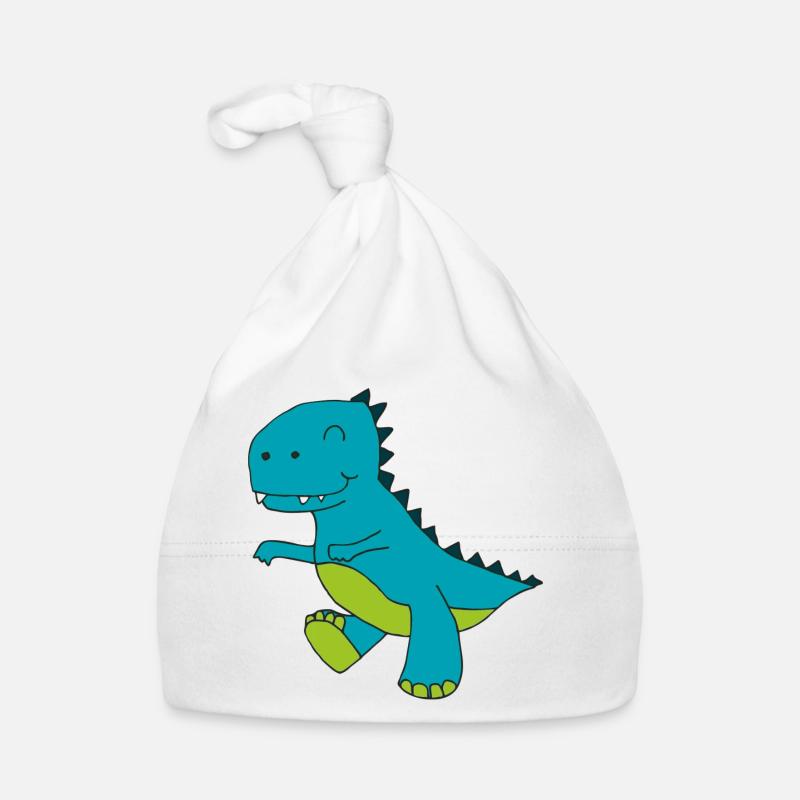 dino blau Baby Bio-Mütze