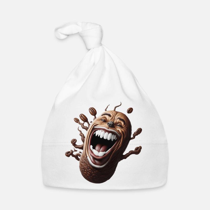 Glückliche Kaffeebohne Baby Bio-Mütze