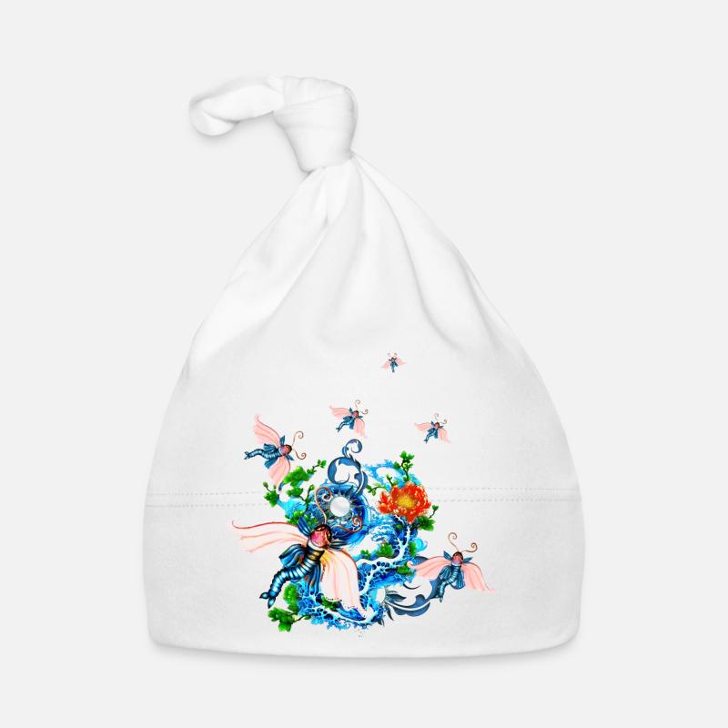 Wunderbares Fantasie-Flugtier. Baby Bio-Mütze