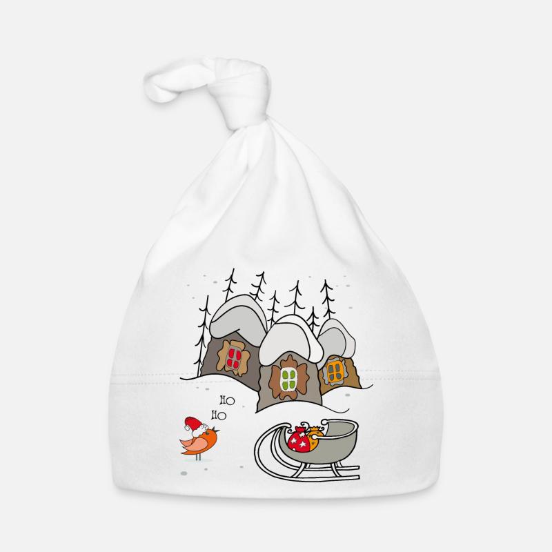 Weihnachten Winterzauber Baby Bio-Mütze