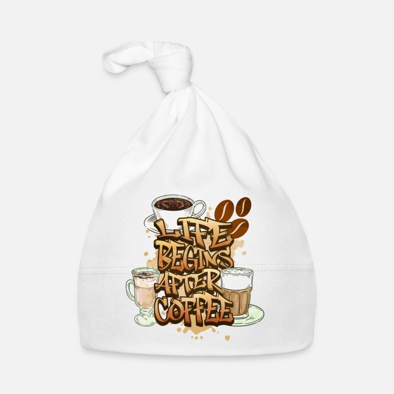 Kaffee Kaffeeliebhaber Kaffeetasse Koffein Getränk Baby Bio-Mütze