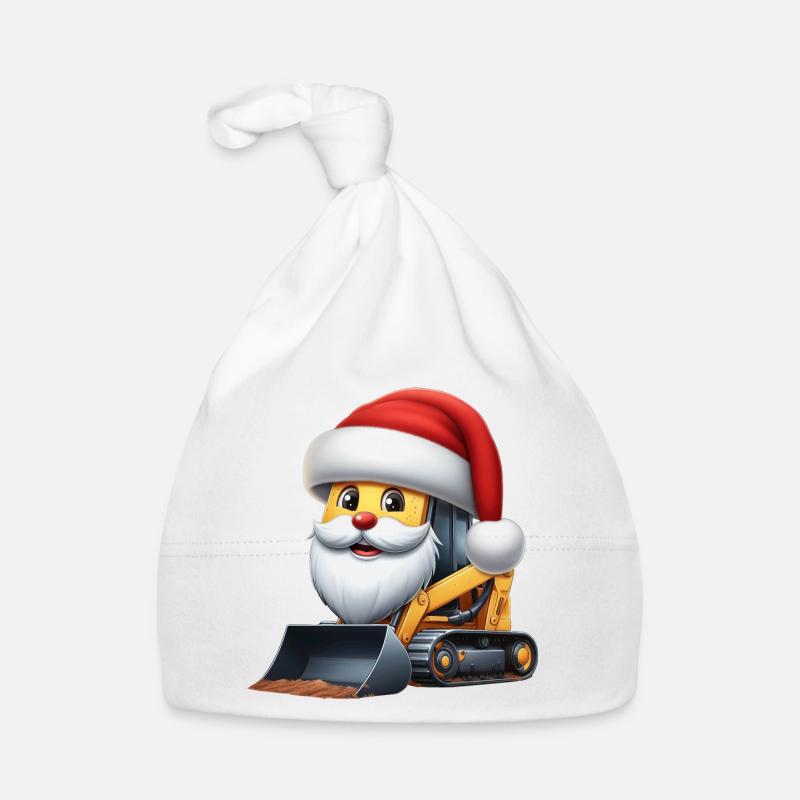 Père Noël Skid Steer Bonnet bio Bébé