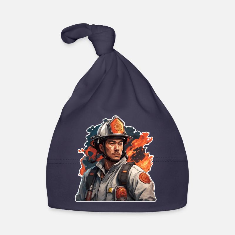 Firefighter / Fire / Fire / Extinguish / Hero Organic Baby Cap