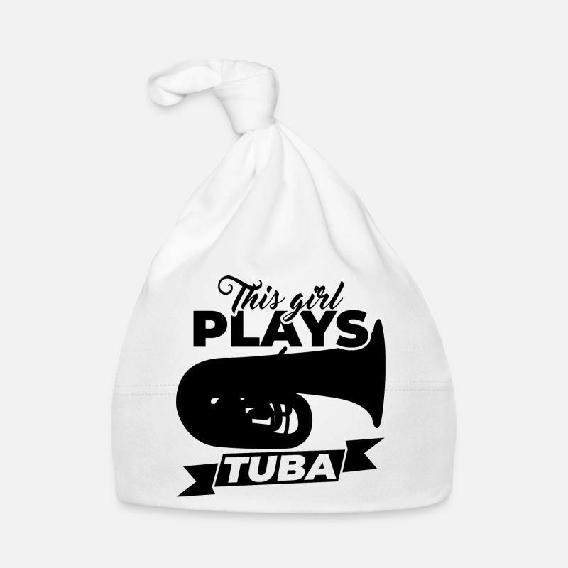 Tuba player Organic Baby Cap