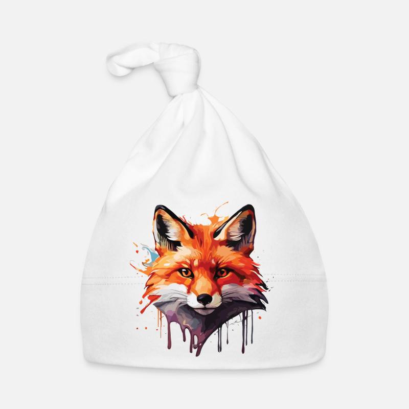 Cute Fox Organic Baby Cap