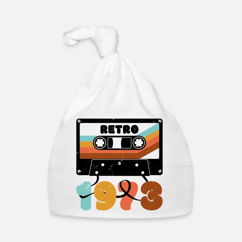 1973 Retro Musikkassette Baby Bio-Mütze