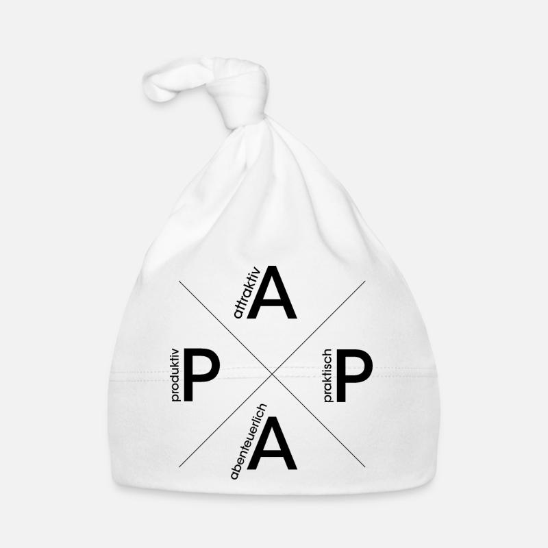 papa Logo Held Vater Motivation Symbol Marke icon Baby Bio-Mütze