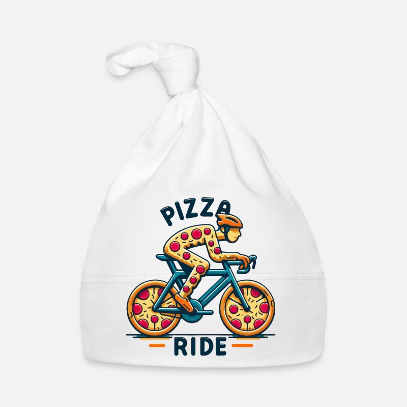 Pizza Lover Vélo Design Bonnet bio Bébé