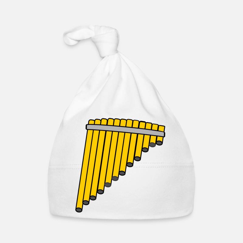 Pan flute bamboo Organic Baby Cap