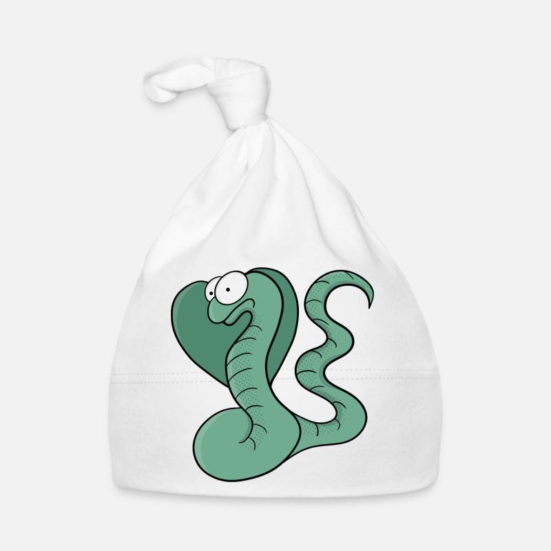 Un serpent mignon Bonnet bio Bébé