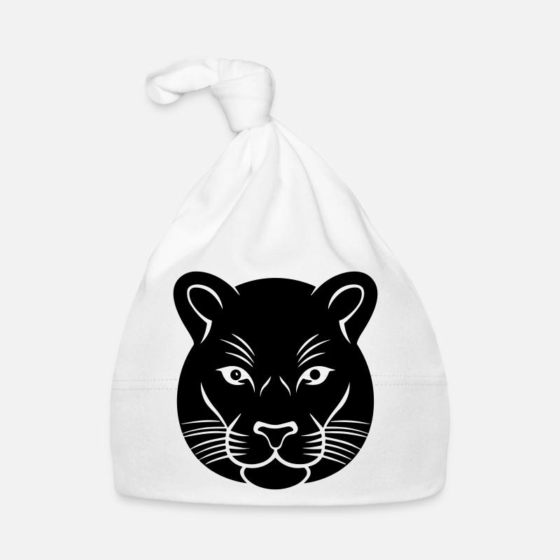 Panther's Head Organic Baby Cap