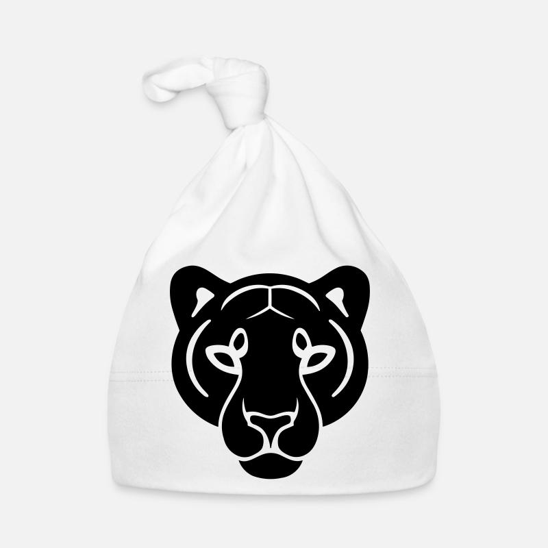 Panther's Head Organic Baby Cap