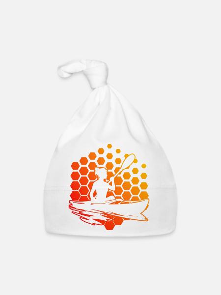 Kayak Homme Kayak Canoë Kayak Femme - Bonnet bio Bébé - blanc - Devant