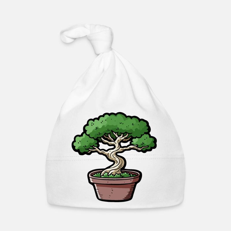 Comic Bonsai Baum Baby Bio-Mütze