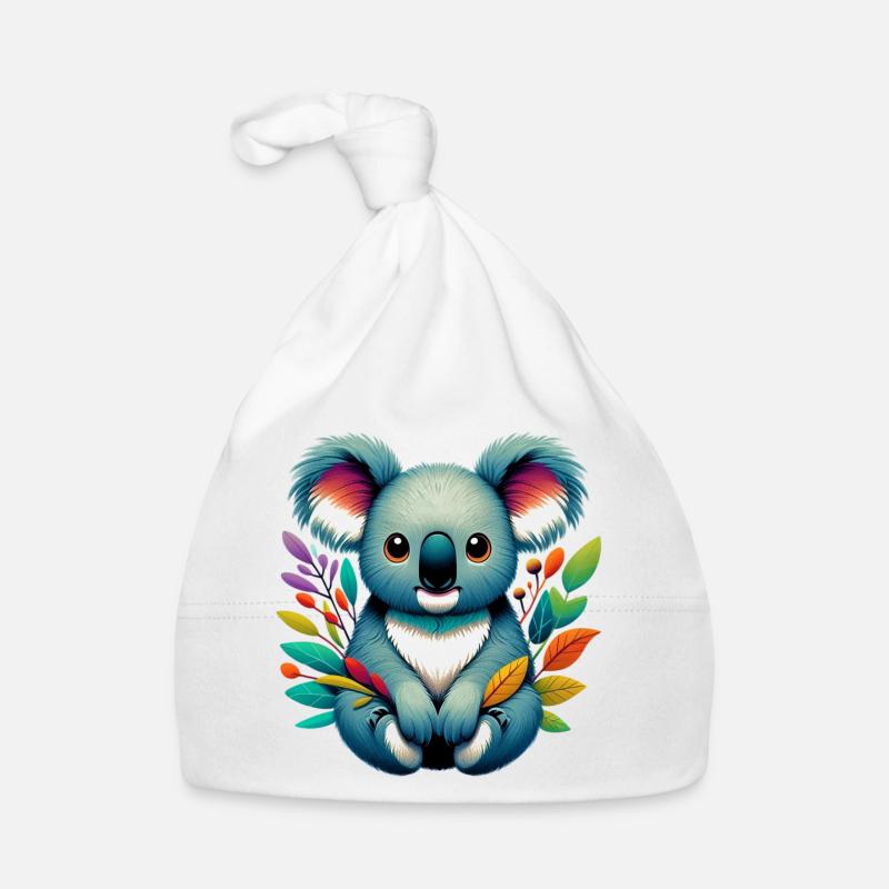 Koala - Baby Bio-Mütze - Weiß