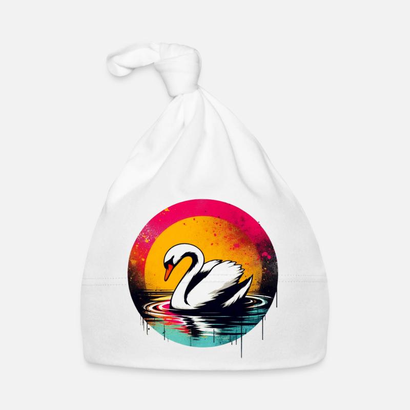 Schwan Baby Bio-Mütze