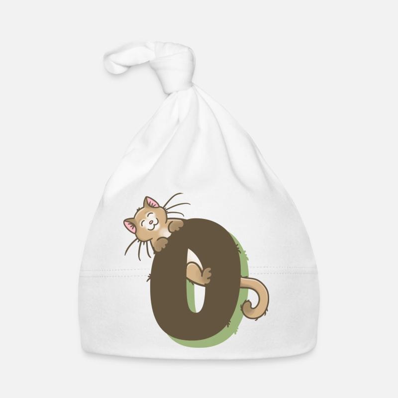 Katze Zahl 0 Baby Bio-Mütze