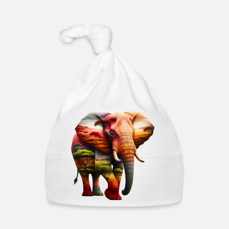 Éléphant Bonnet bio Bébé