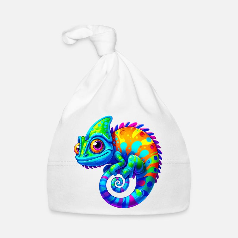 Chamäleon Baby Bio-Mütze