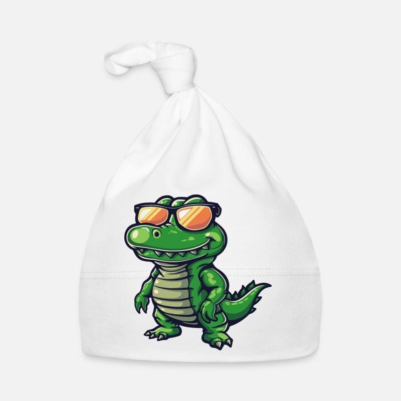 Alligator Comic Cool Organic Baby Cap
